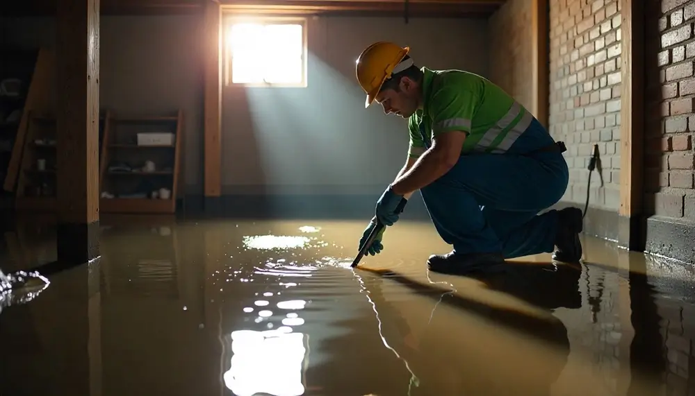 Professional water damage restoration services in Capron, IL
